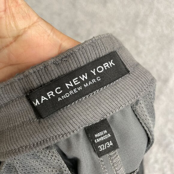 NEW Marc New York Andrew Marc Men's Size 32 X 34  Grey Commuter Pants Polyester - Picture 4 of 8